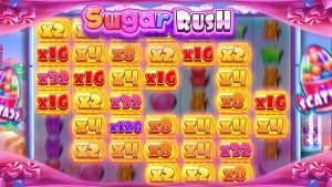 Gameplay of Slot called -"Sugar Rush" by pragmatic play