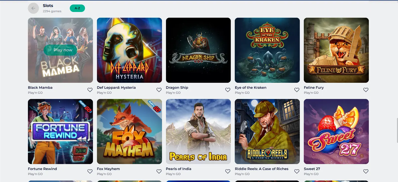 Screenshot of slot games available at Kinghills Casino including popular titles, high RTP slots, and jackpot games on a dark-themed interface