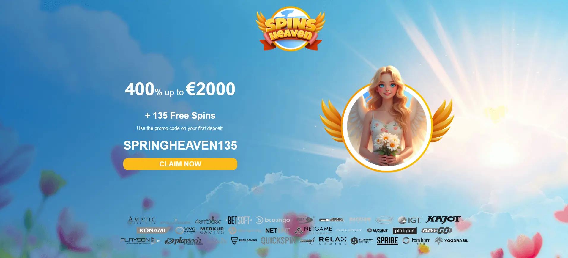 welcome bonus of Spinsheaven casino