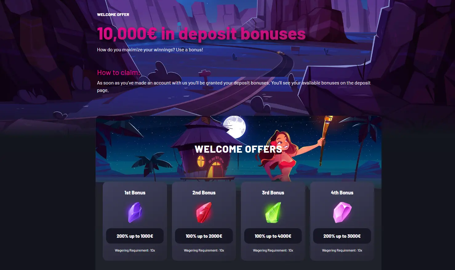 Promotions available at Wildzy Casino, new casino not on Gamstop