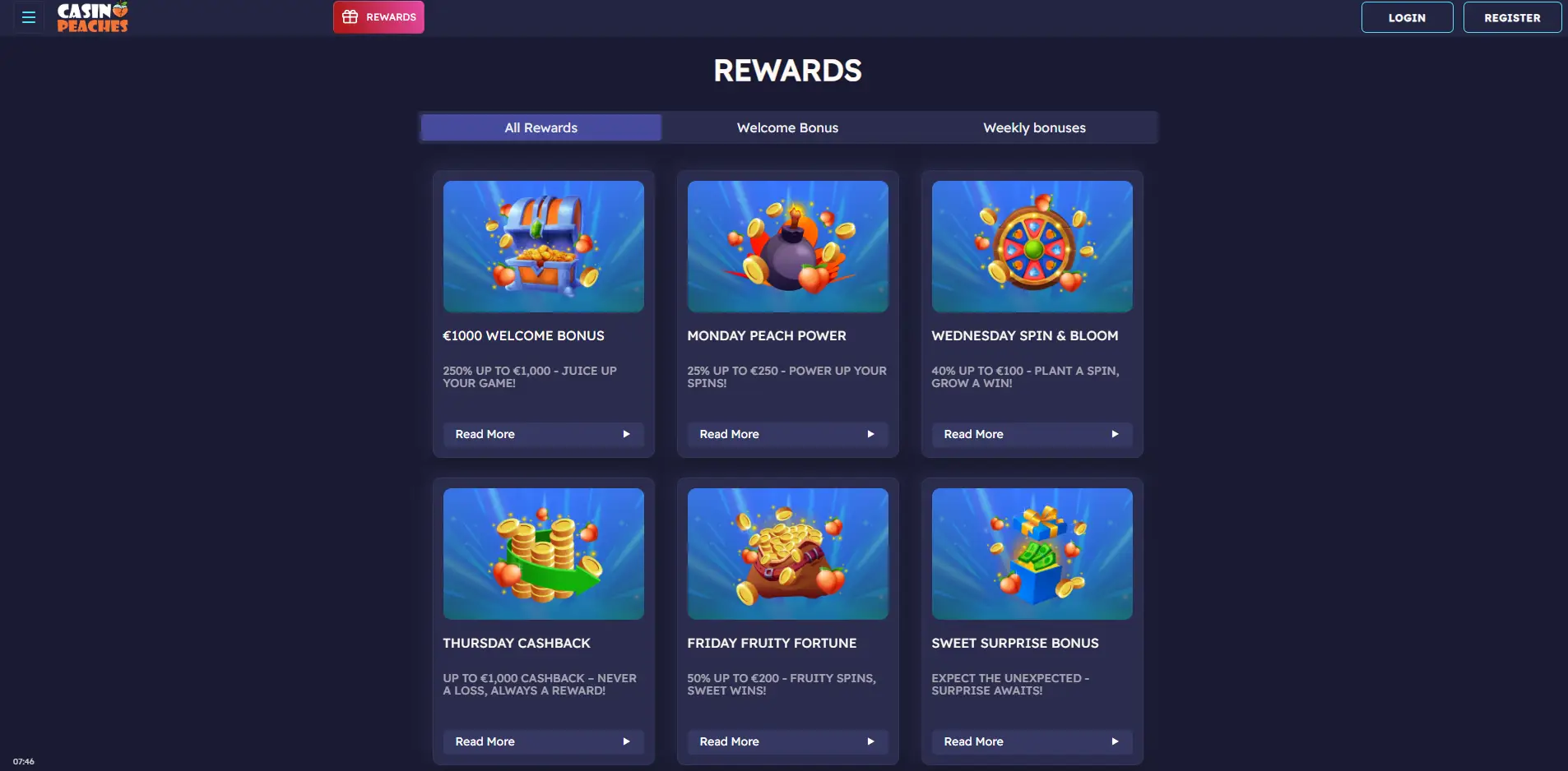 Promotions page of this brand