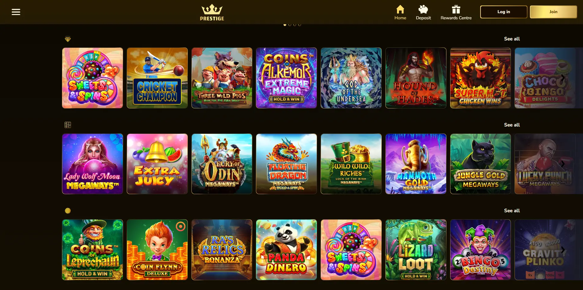 Game library of this brand