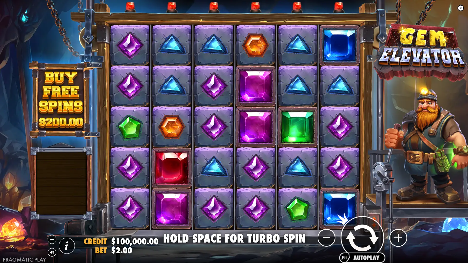 Playing of Gem Elevator