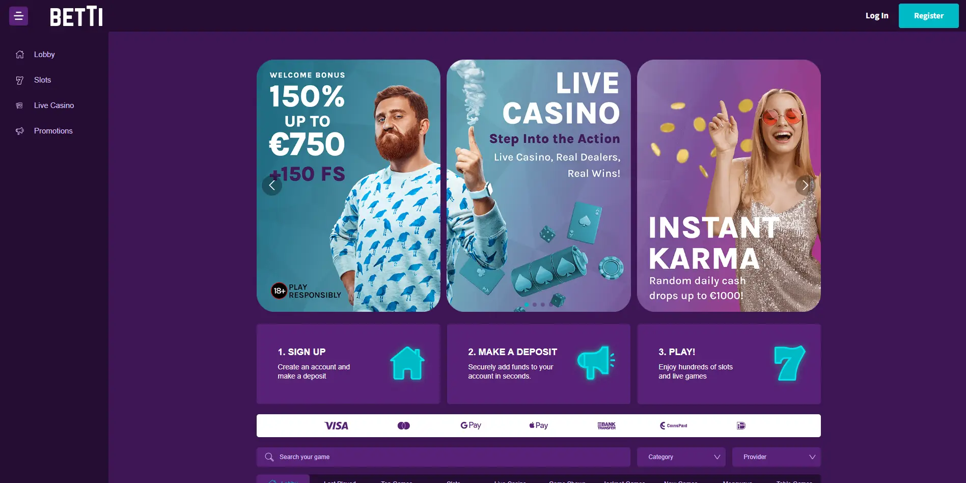 Home page of this brand 