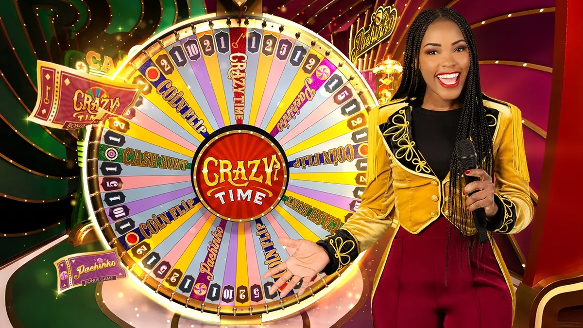 Banner of a non gamstop game show called Crazy Time