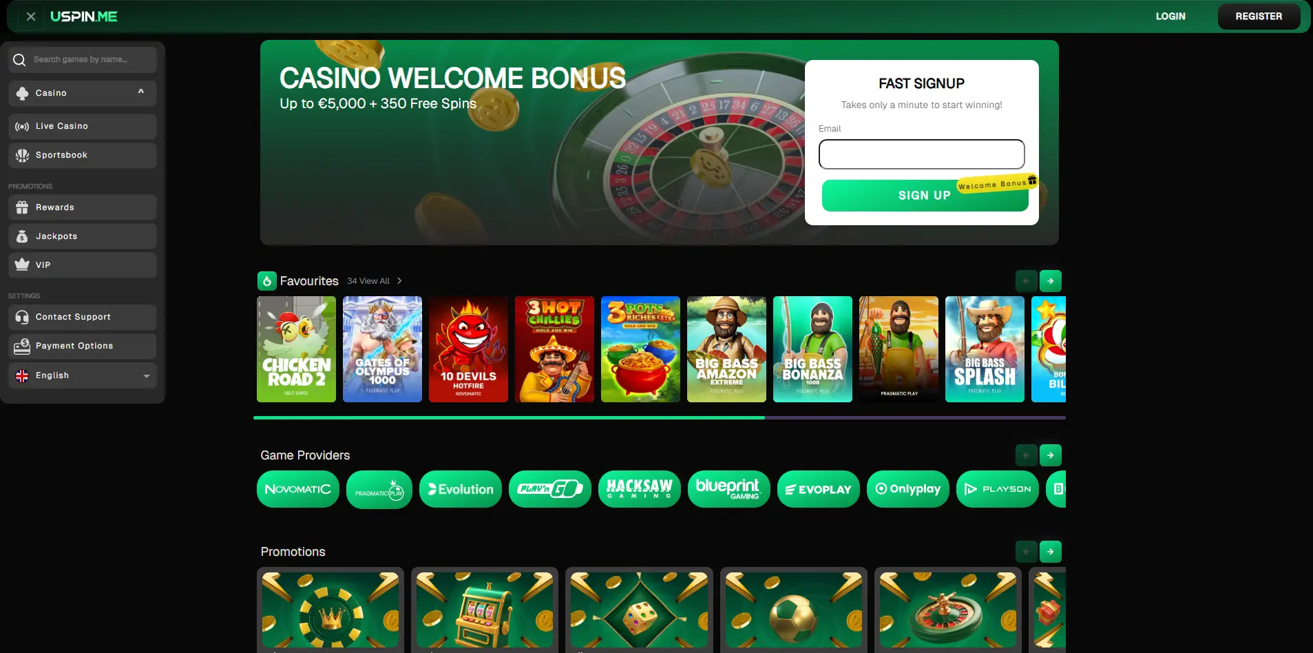 Home page of this brand